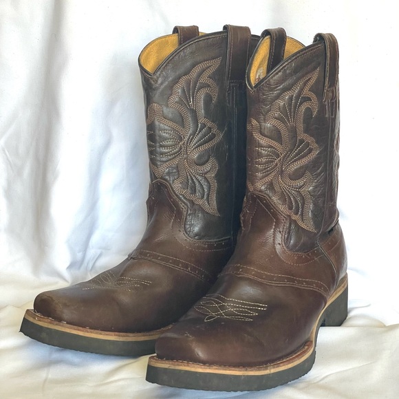 Establo leather cowboy ranch boots - Picture 1 of 8